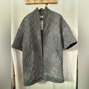 Current Elliott quilted washed gray size 3 (large) duster shirt robe